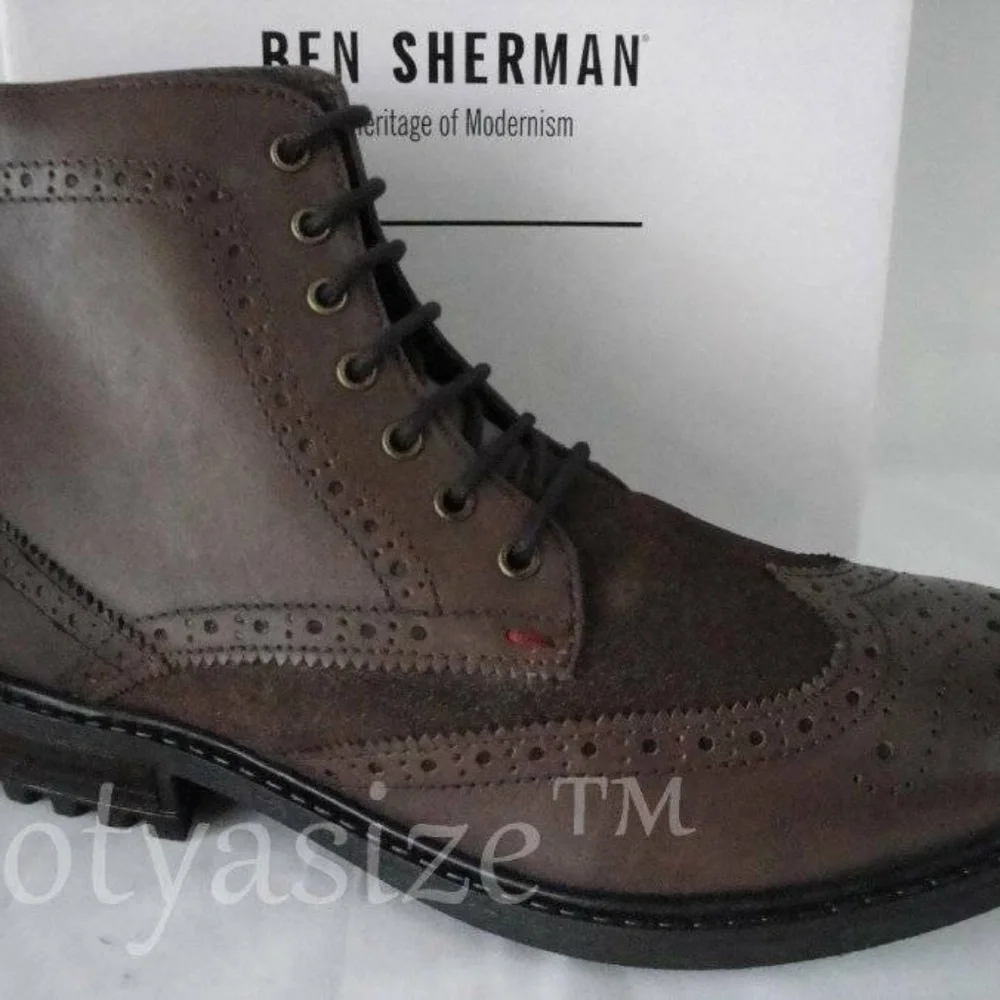 BEN SHERMAN‎ SANFORD CASUAL WINGTIP BOOT SZ 10.5